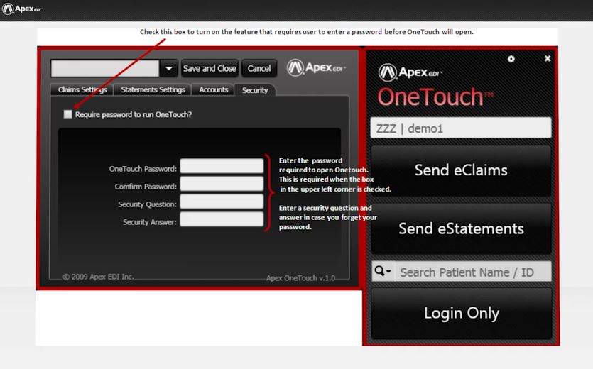 screenshot of Ensora Clearinghouse